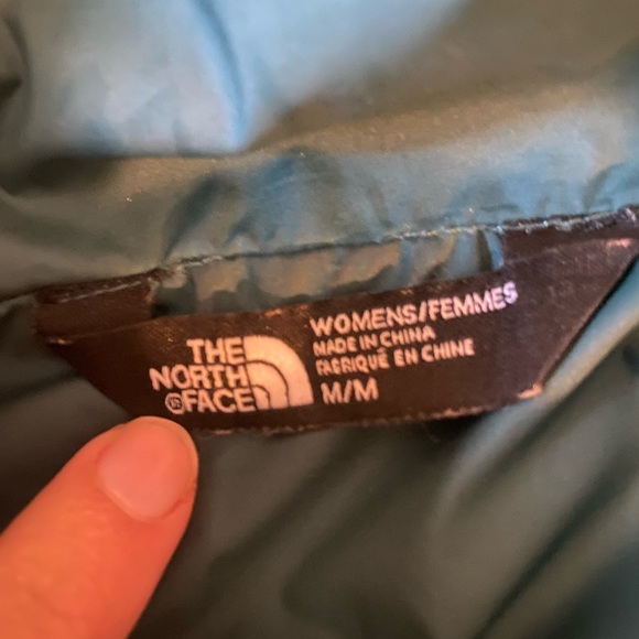 NORTH FACE // Green Down Coat // Size M - Picture 3 of 3